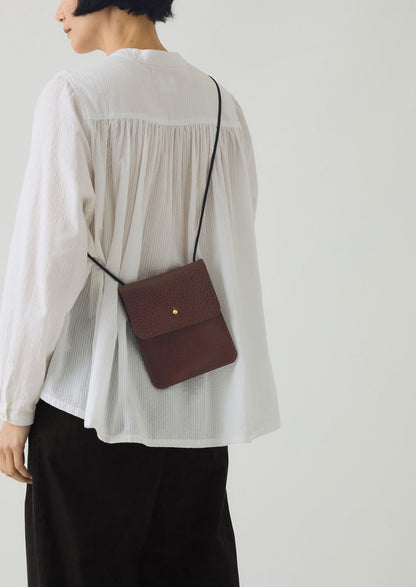 Borsa Erin in pelle di Kate Sheridan | Castagna