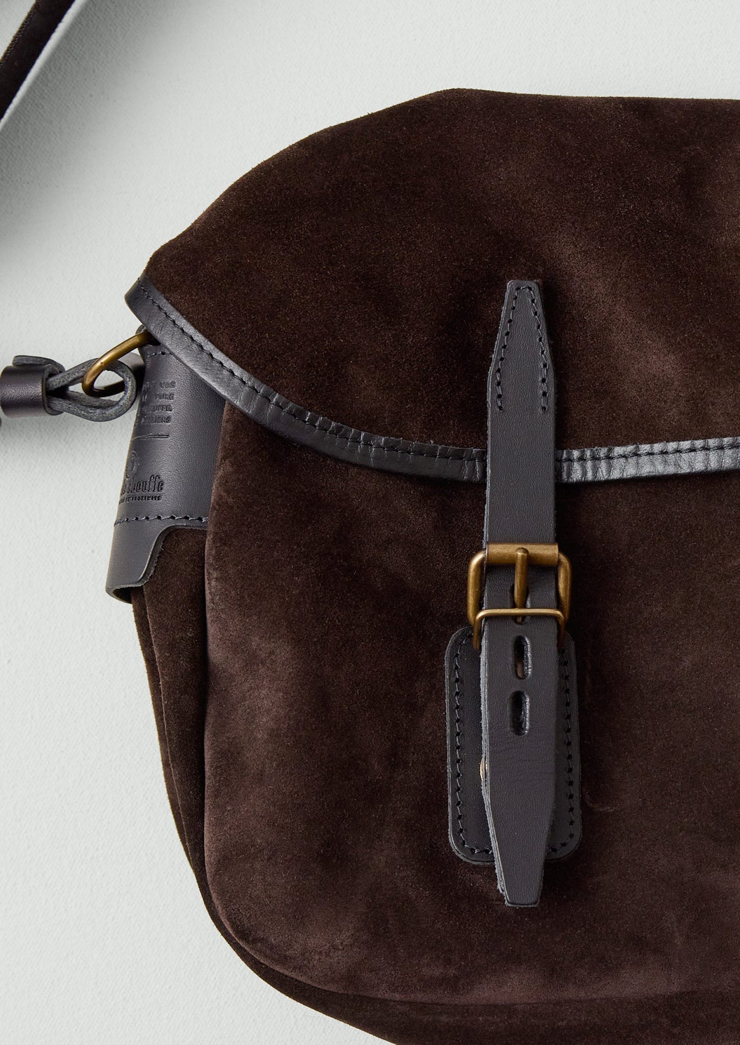 Borsa in pelle scamosciata Musette Bleu De Chauffe | Marrone Marrone