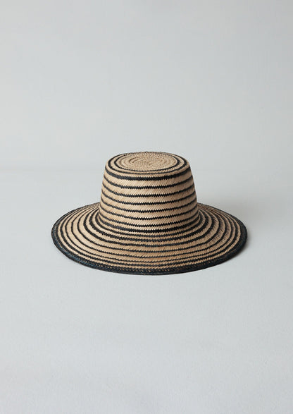 Cappello di paglia Guanabana | Nero/Naturale