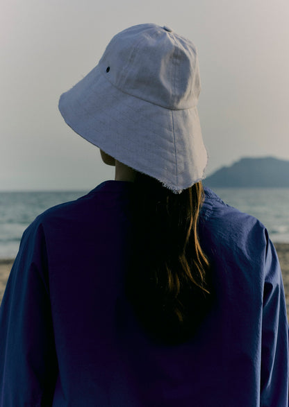Cappello in canapa di cotone biologico Beton Cire | Ecru