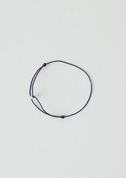 Bracciale con perline in argento Helena Rohner | Blu navy/Argento