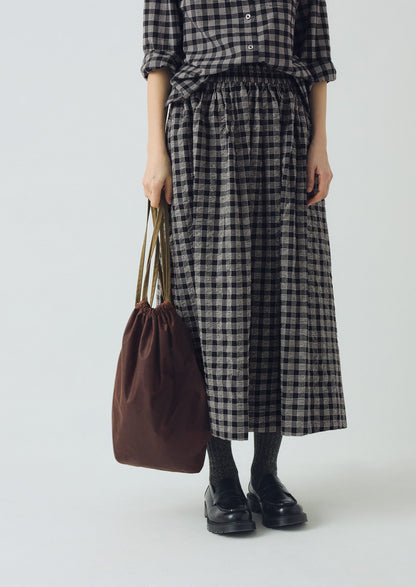 Zaino con fiocco in cotone cerato Kate Sheridan | Castagna