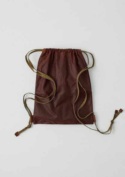 Zaino con fiocco in cotone cerato Kate Sheridan | Castagna