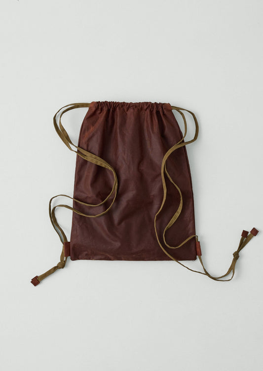 Zaino con fiocco in cotone cerato Kate Sheridan | Castagna