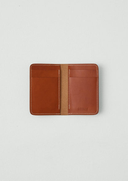 Porta carte pieghevole in pelle Laperruque | Whiskey