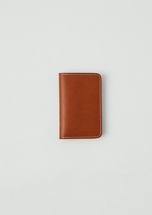 Porta carte pieghevole in pelle Laperruque | Whiskey