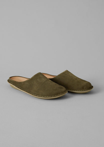 Mules Vibae in pelle scamosciata | Oliva