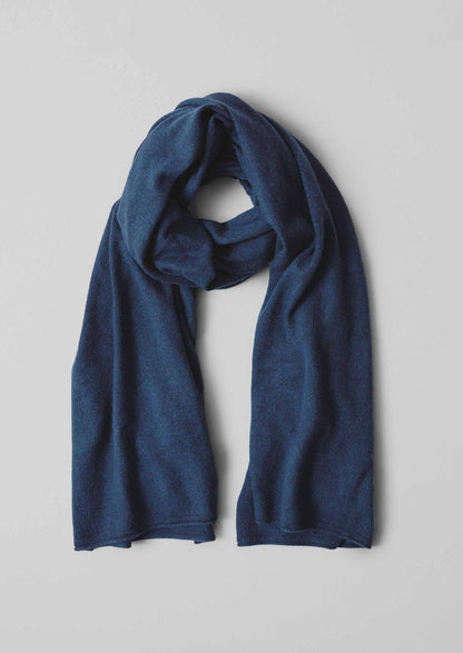 Sciarpa avvolgente in lana e cashmere | Blu navy