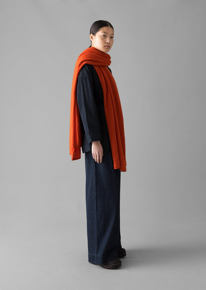 Sciarpa avvolgente in lana e cashmere | Zucca