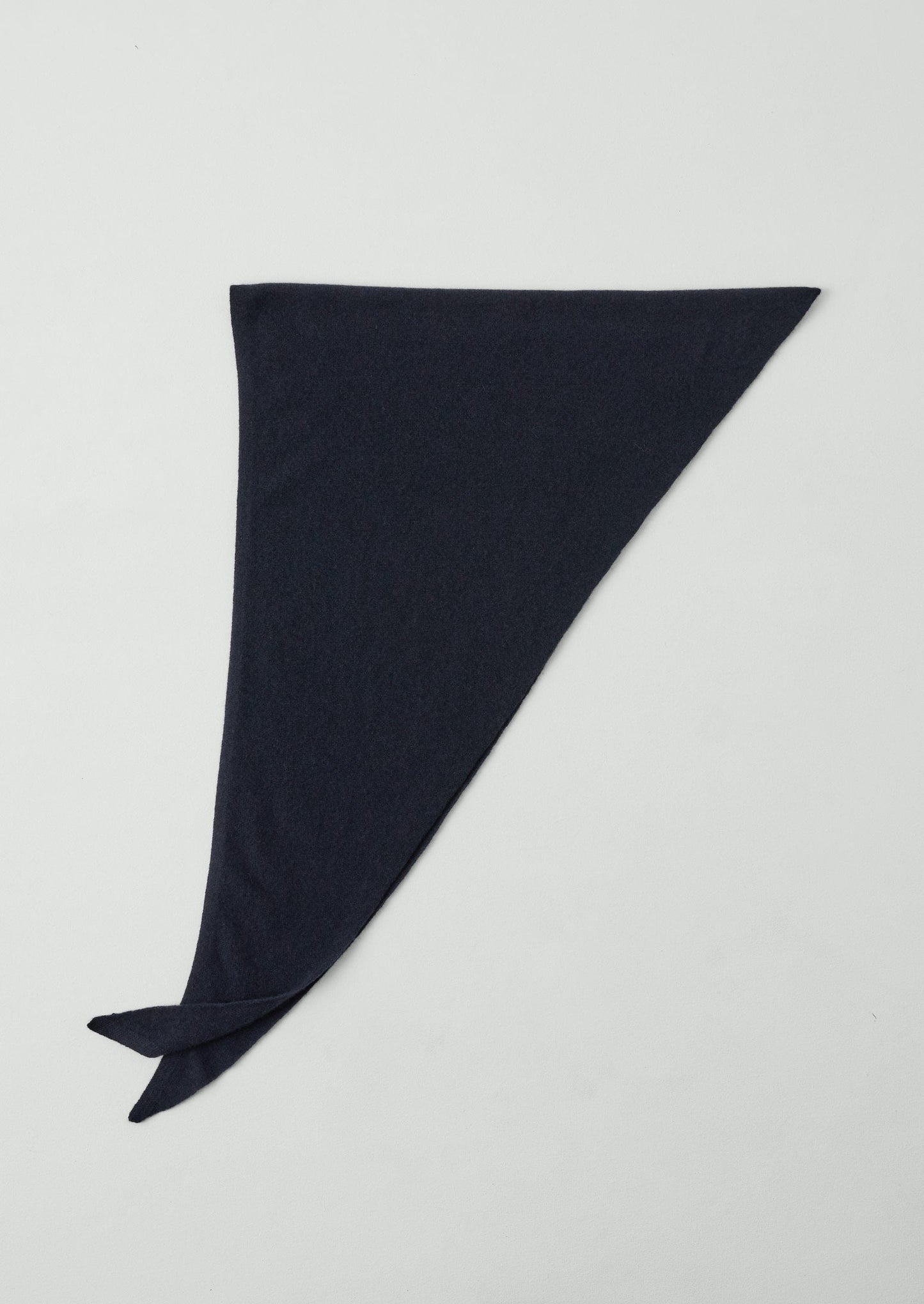 Bandana grande in lana e cashmere | Blu scuro