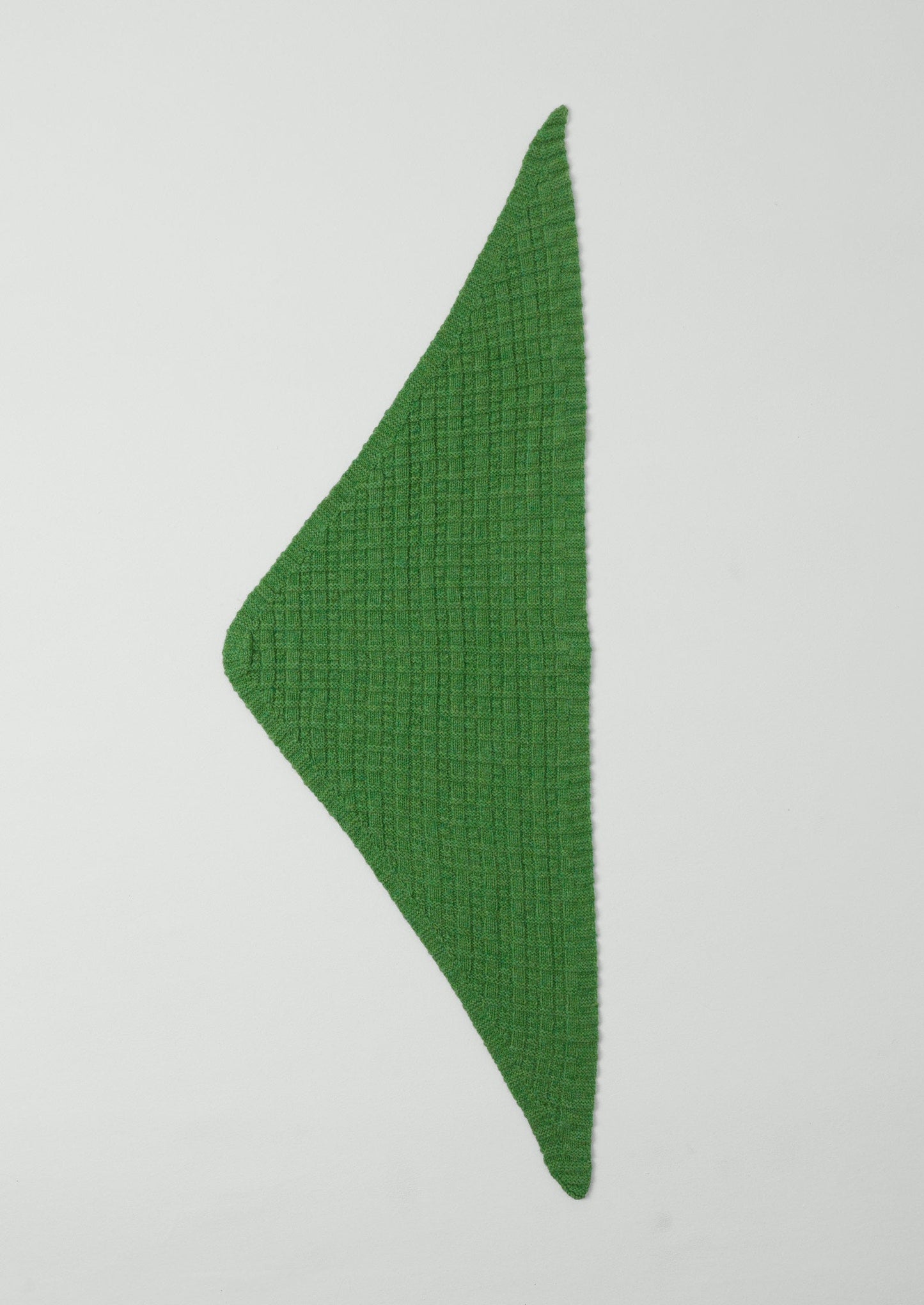 Bandana in lana lavorata a maglia | Verde giardino