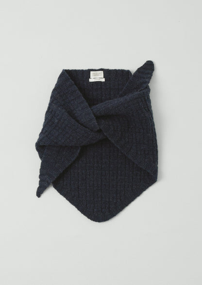 Bandana in lana lavorata a maglia | Indigo Melange