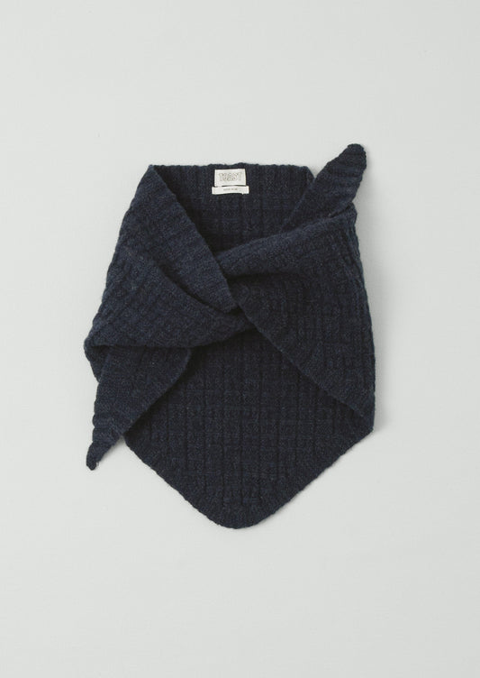 Bandana in lana lavorata a maglia | Indigo Melange