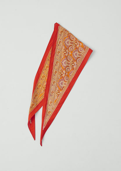 Bandana in cotone con stampa Paisley | Nasturzio