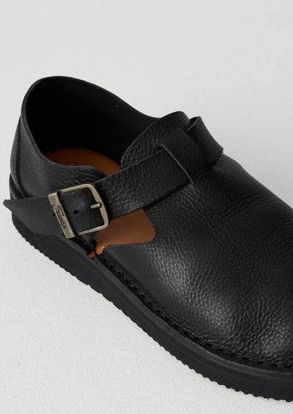 Scarpe con fibbia in pelle Fracap | Nero