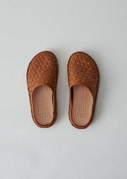 Mules in pelle intrecciata Vibae Roma | Marrone chiaro