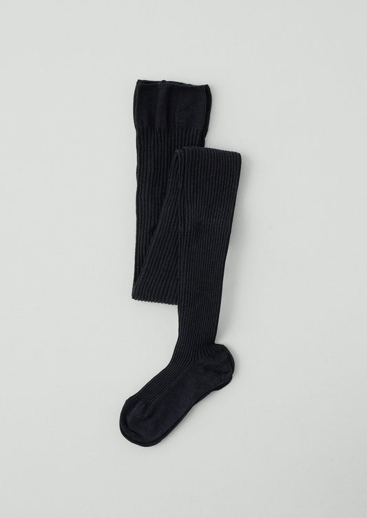 Collant in cotone a coste Falke Family | Antracite mélange