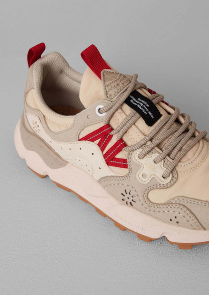 Sneakers Flower Mountain Yamano Kaiso | Ciliegia/Gesso