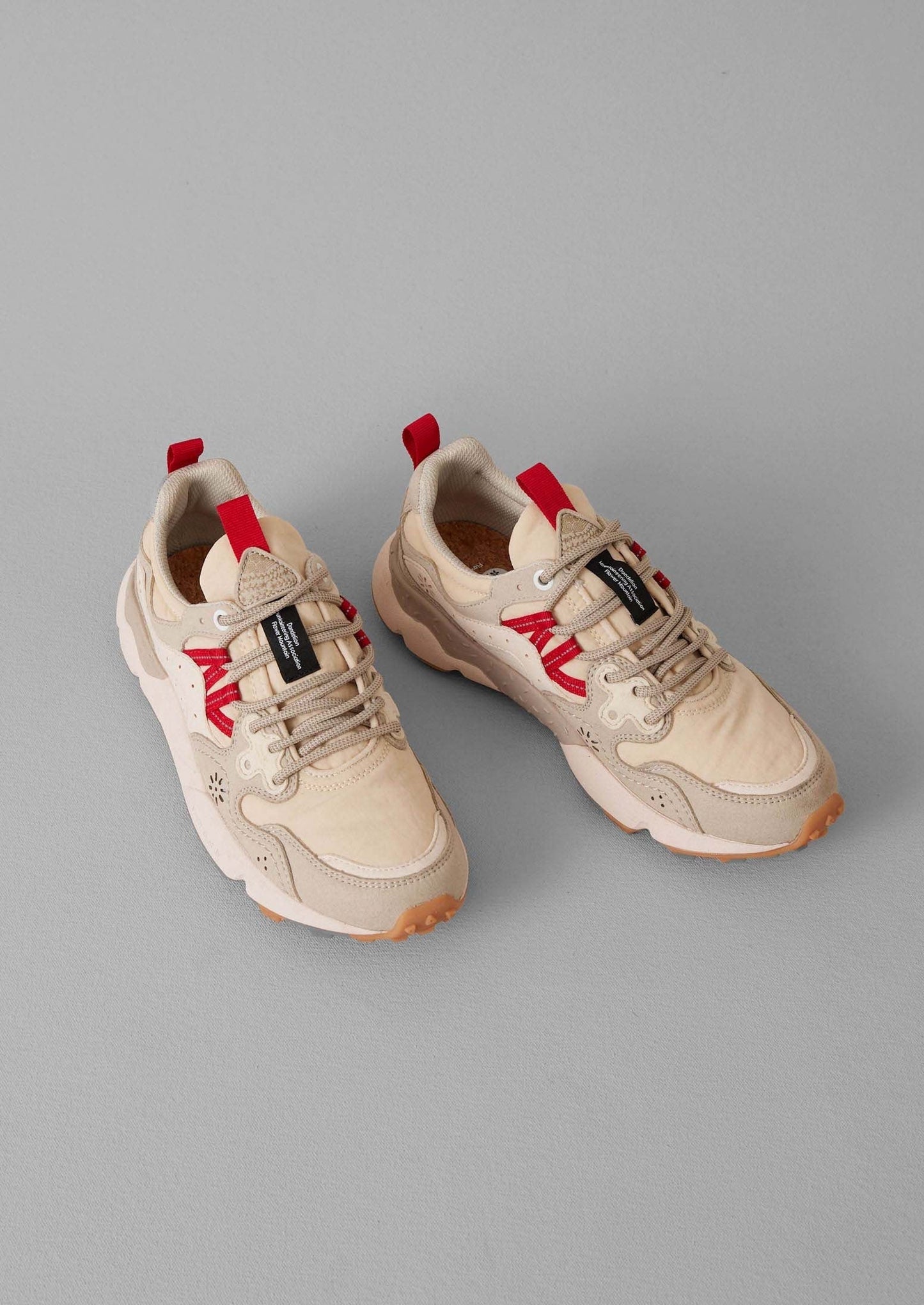 Sneakers Flower Mountain Yamano Kaiso | Ciliegia/Gesso