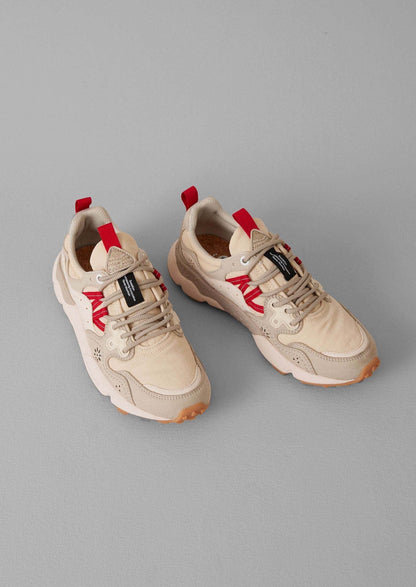 Sneakers Flower Mountain Yamano Kaiso | Ciliegia/Gesso