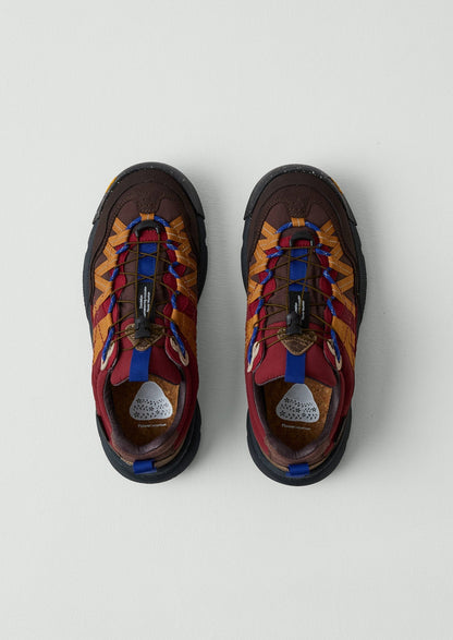 Sneakers Flower Mountain Iwano a 2 pannelli | Rosso bordeaux/rame