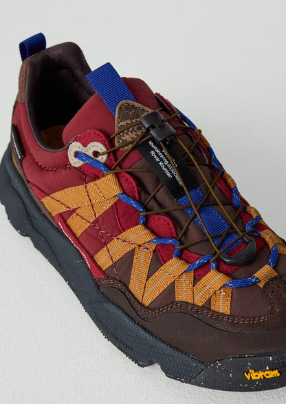 Sneakers Flower Mountain Iwano a 2 pannelli | Rosso bordeaux/rame