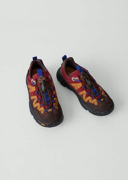 Sneakers Flower Mountain Iwano a 2 pannelli | Rosso bordeaux/rame