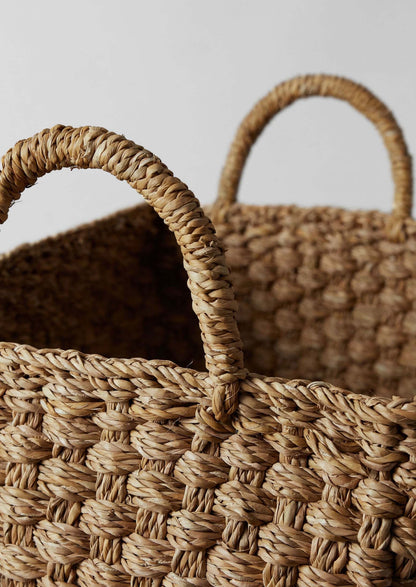 Cesto portaoggetti grande Chatai Weave Hogla | Naturale