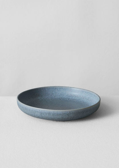 Piatto fondo in gres Cove | Blu grigio