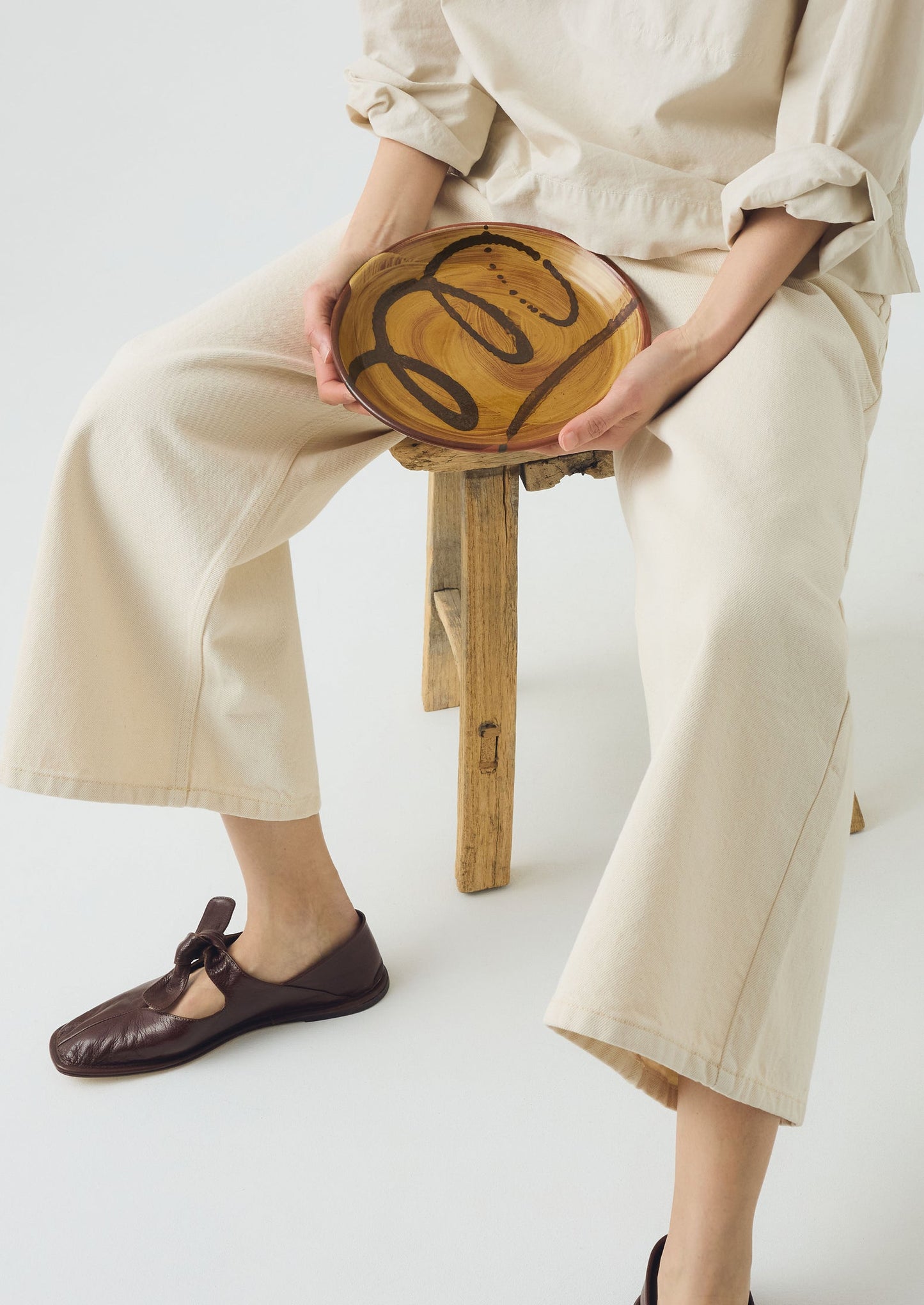 Piatto Slipware Ben Hall | Miele/Terracotta