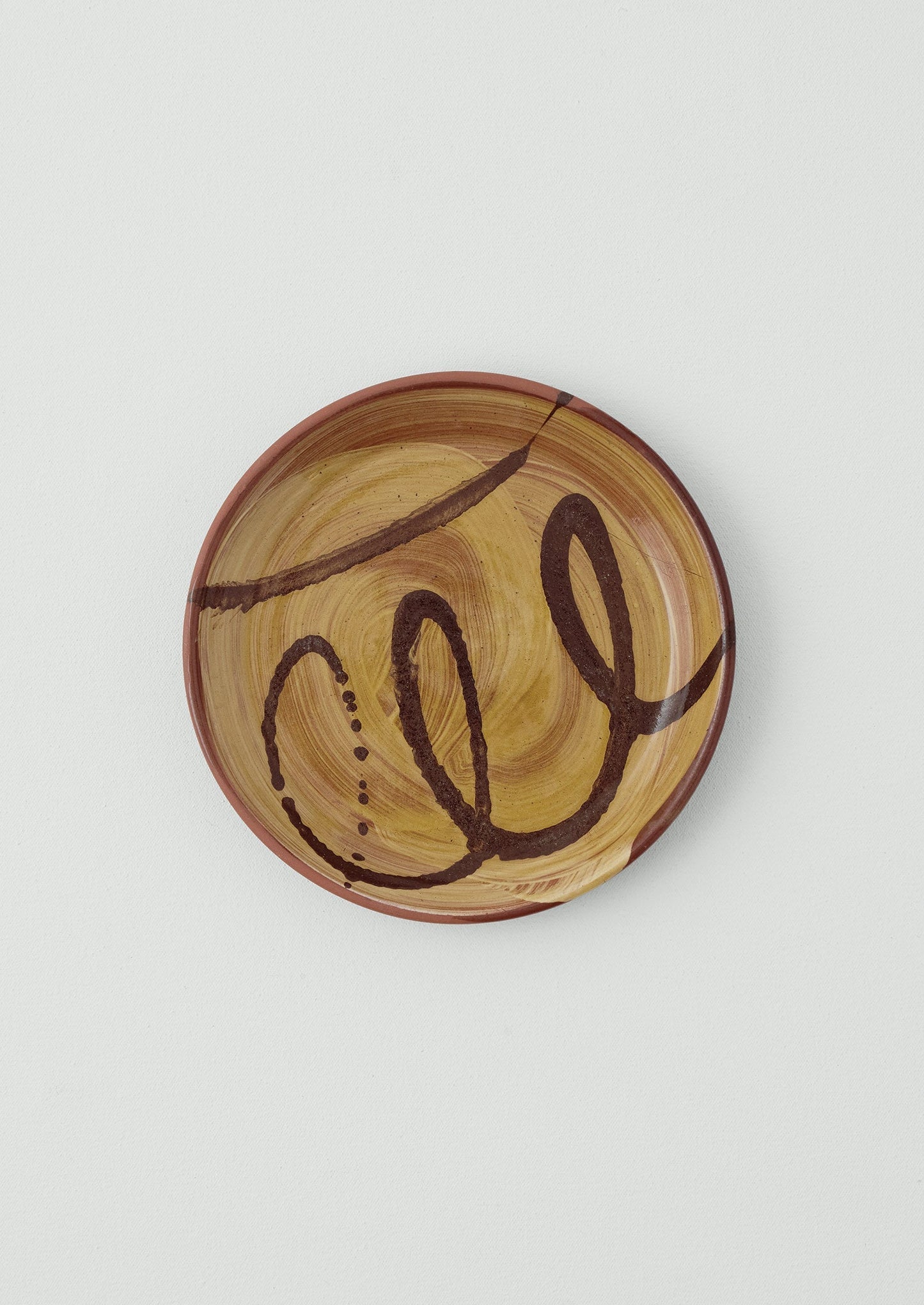 Piatto Slipware Ben Hall | Miele/Terracotta