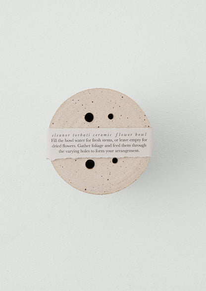 Ciotola per fiori in ceramica Eleanor Torbati | Crema