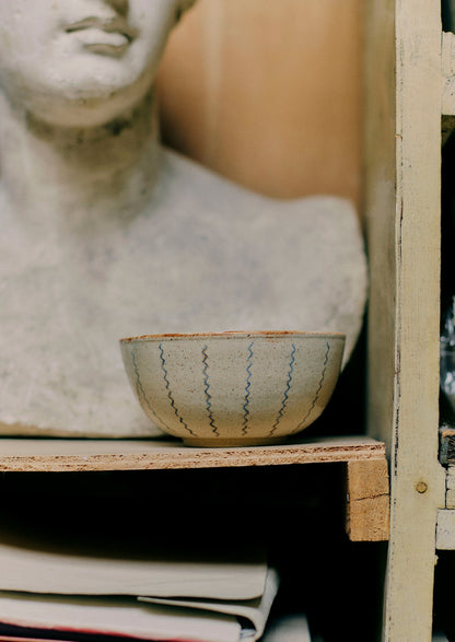 Ciotola Zig Zag di Gilliflower Pottery | Crema