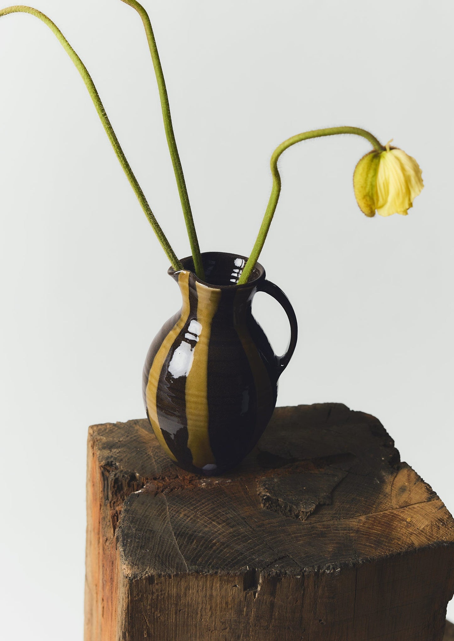 Brocca a strisce Lily Pearmain | Torba/Terracotta