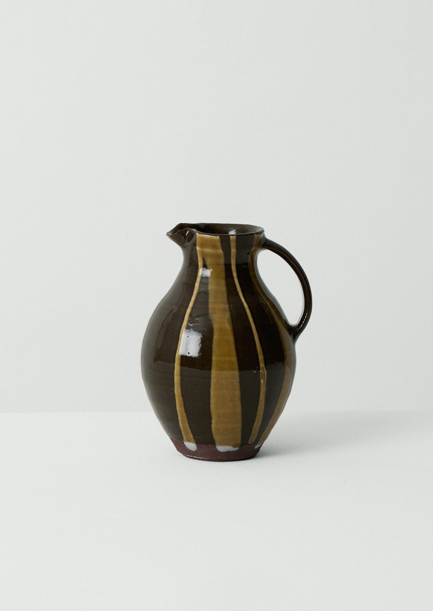 Brocca a strisce Lily Pearmain | Torba/Terracotta