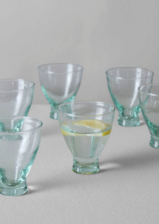 Set di bicchieri marocchini scanalati | Trasparenti