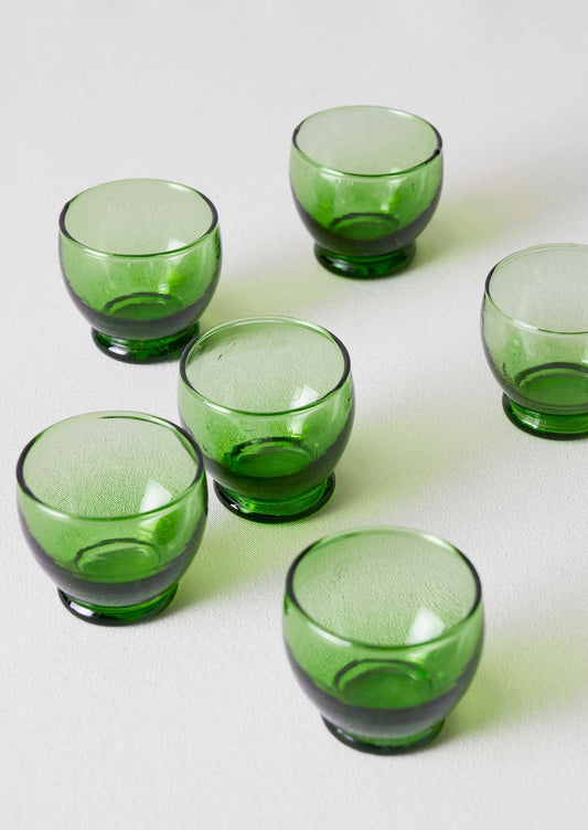 Set di bicchieri marocchini rotondi | Verde