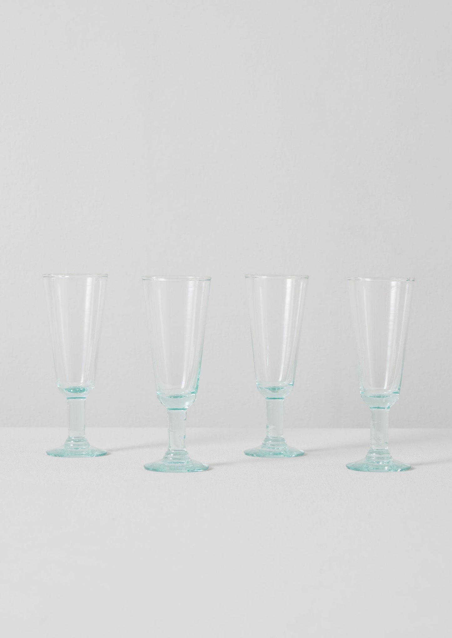 Set di bicchieri da champagne boliviani riciclati | Trasparenti