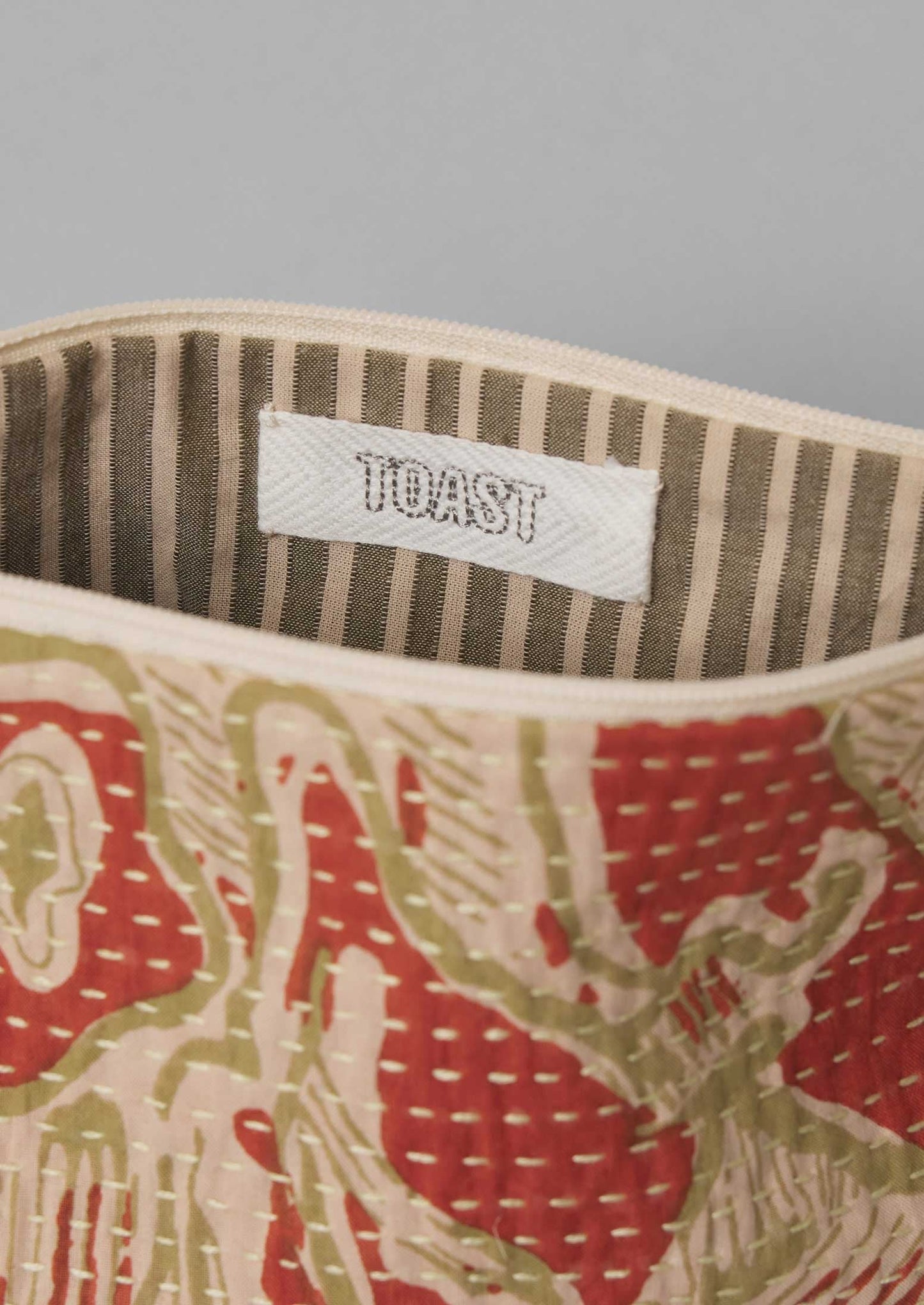 Sacchetto Kantha in tessuto rimanente | Mango/Kelp