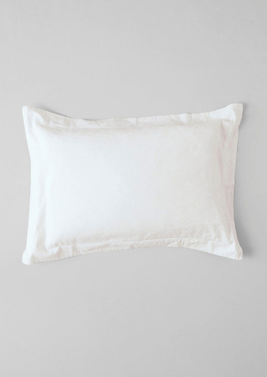 Set di federe in lino e cotone Oxford lavato | Ecru