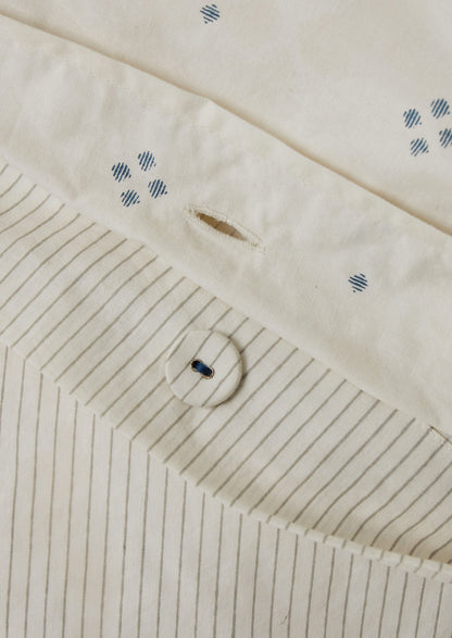 Copripiumino Rowan Print | Ecru/Blu tenue