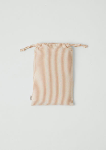 Set di federe in morbido cotone Oxford a righe | Argilla/Ecru