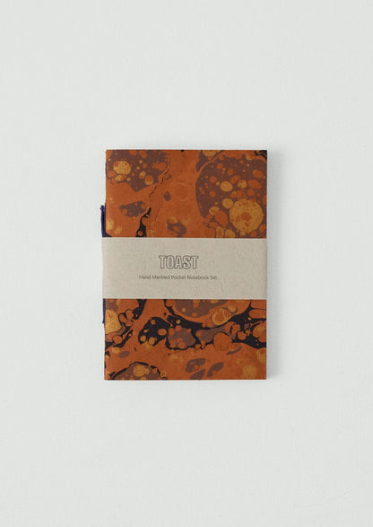 Set di quaderni tascabili marmorizzati a mano | Multi