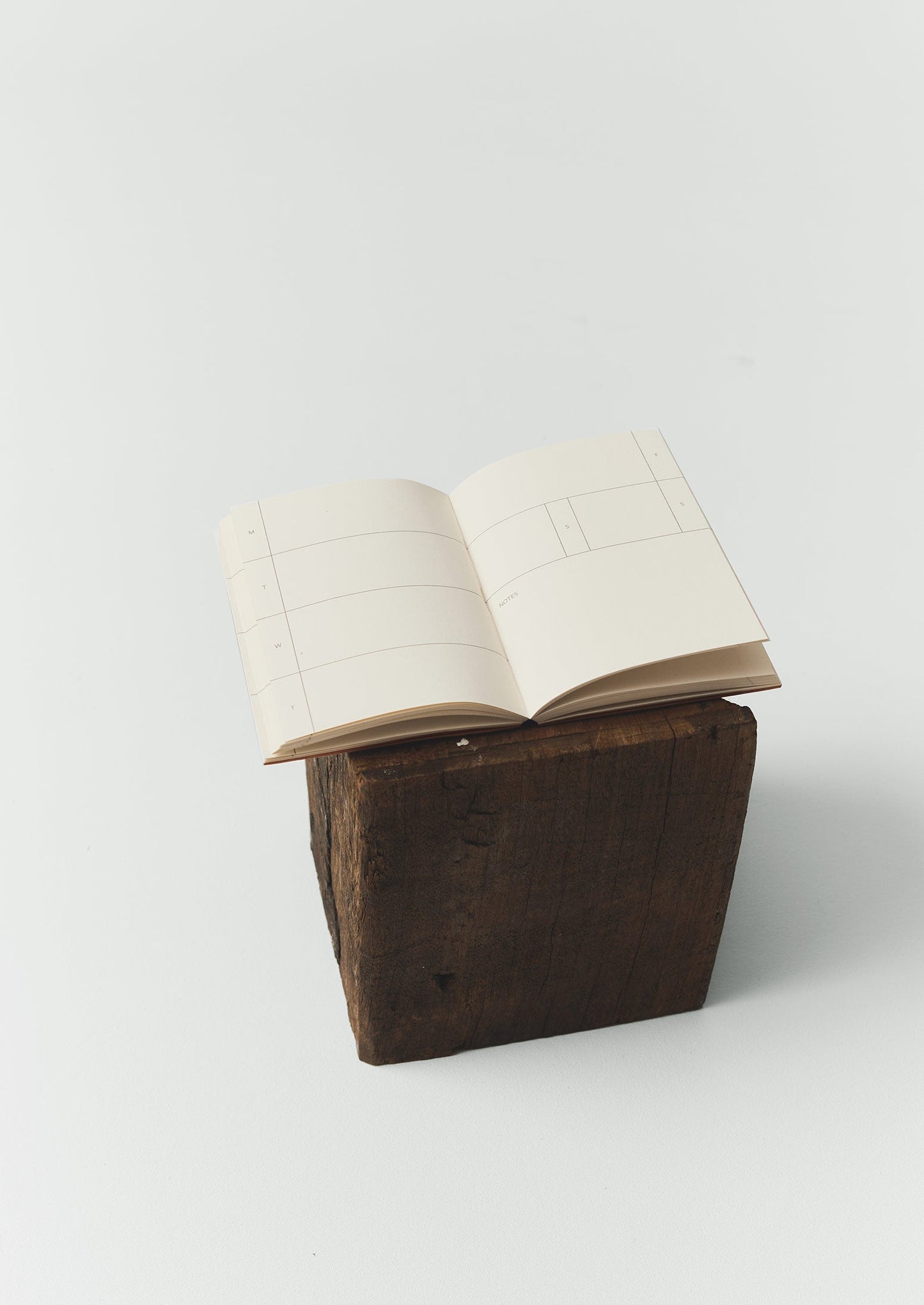 Agenda settimanale marmorizzata a mano | Albicocca/Blu tenue