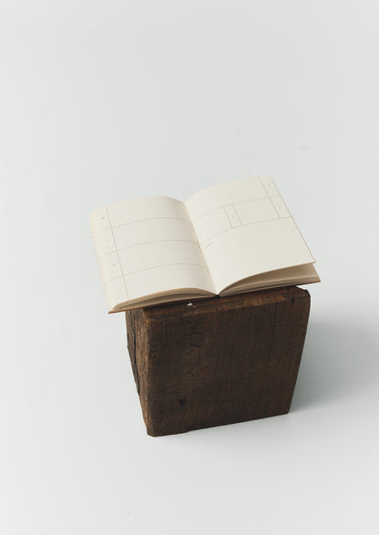 Agenda settimanale marmorizzata a mano | Albicocca/Blu tenue