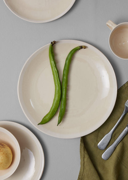 Piatto da portata Wonki Ware White Wash | Naturale/Bianco