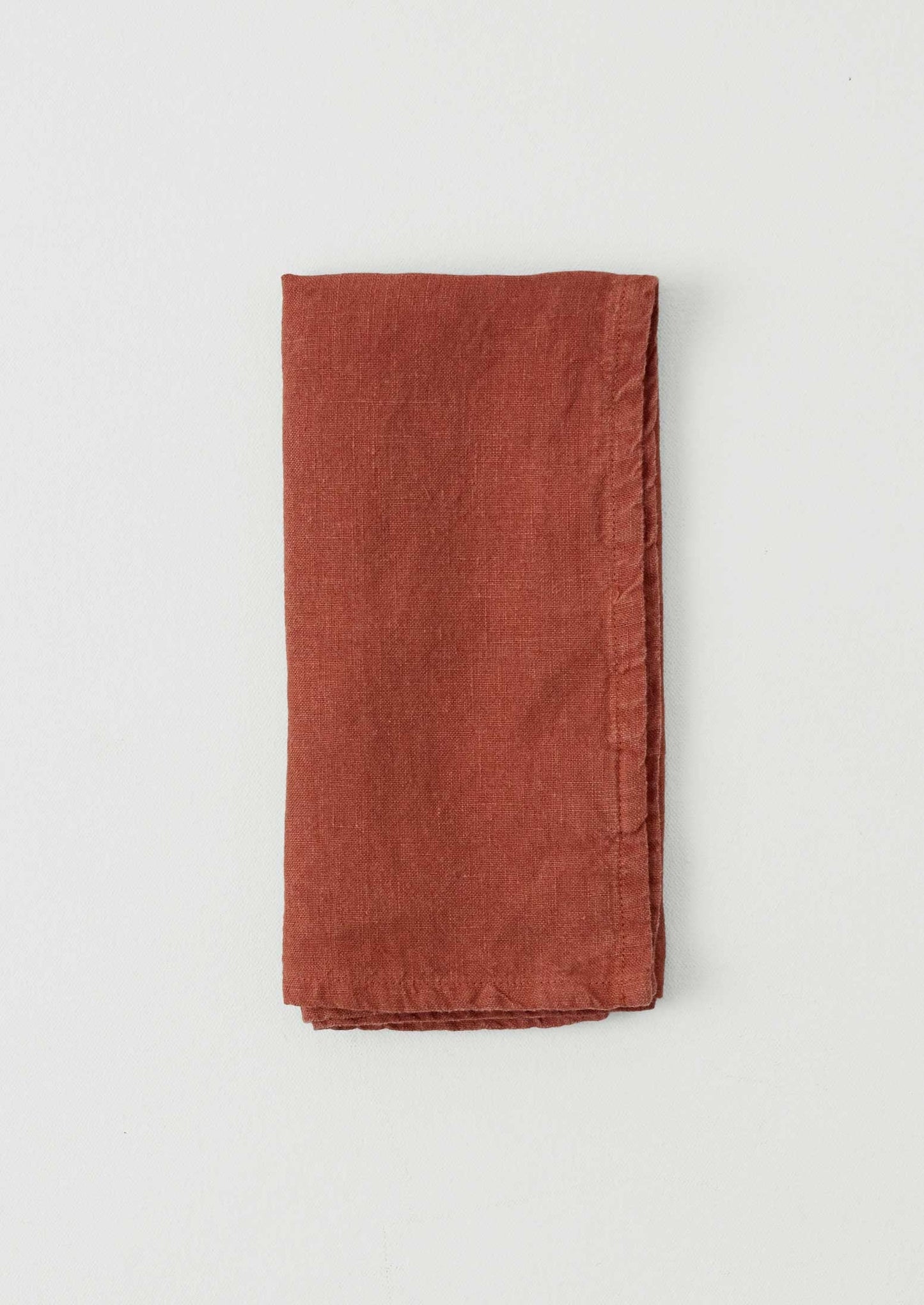 Tovagliolo in lino lavato | Argilla rossa