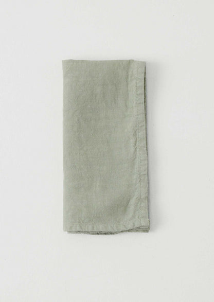 Tovagliolo in lino lavato | Menta morbida