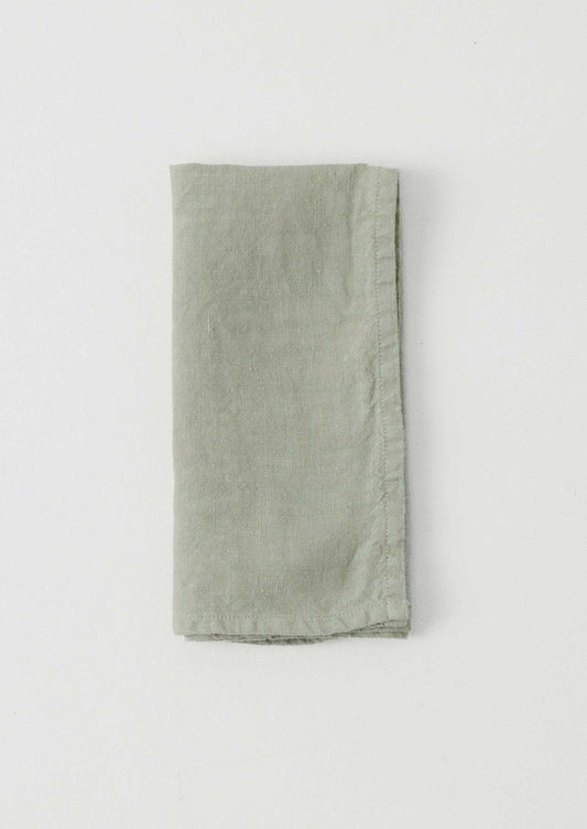 Tovagliolo in lino lavato | Menta morbida
