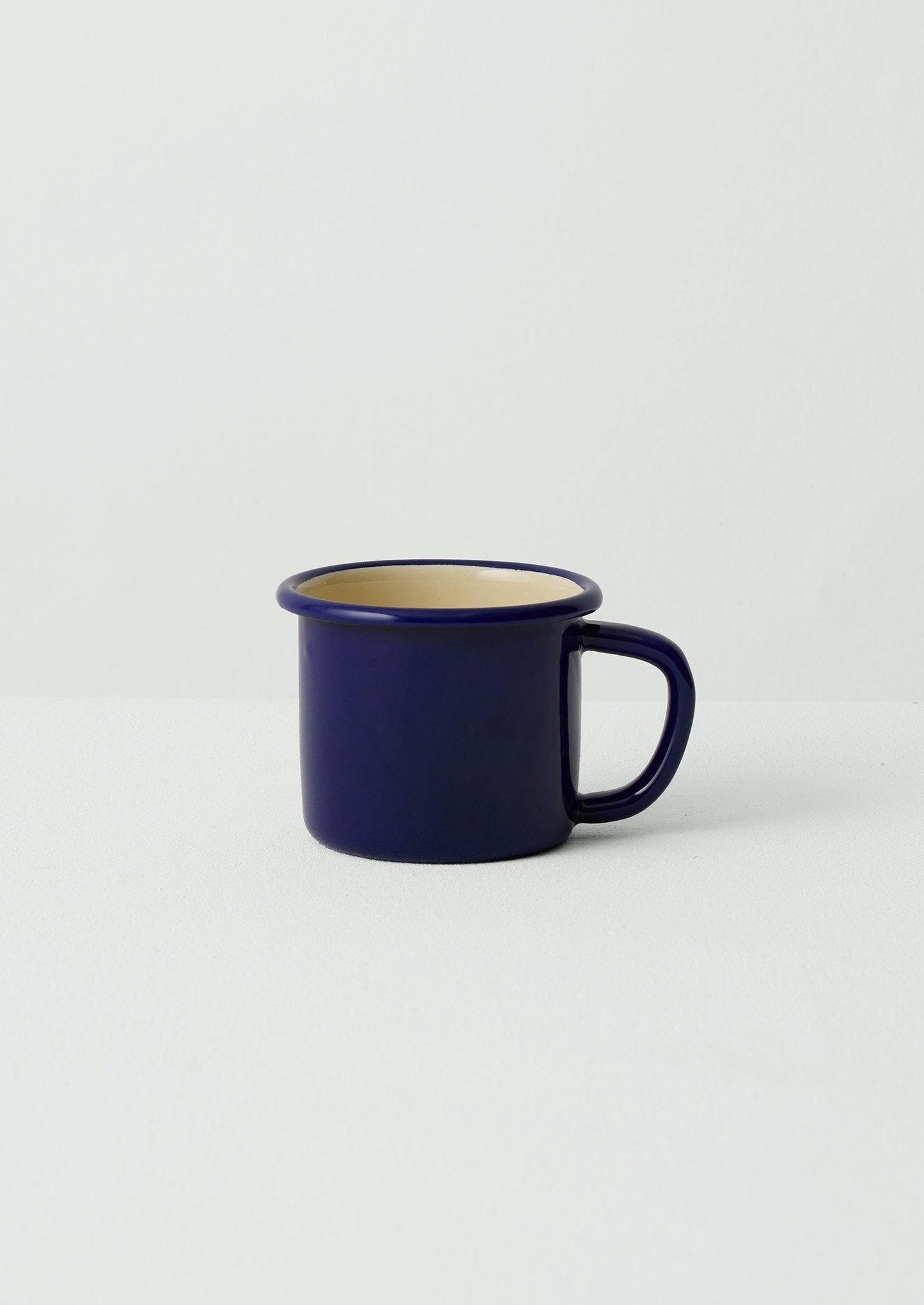 Tazza smaltata | Crema/Blu